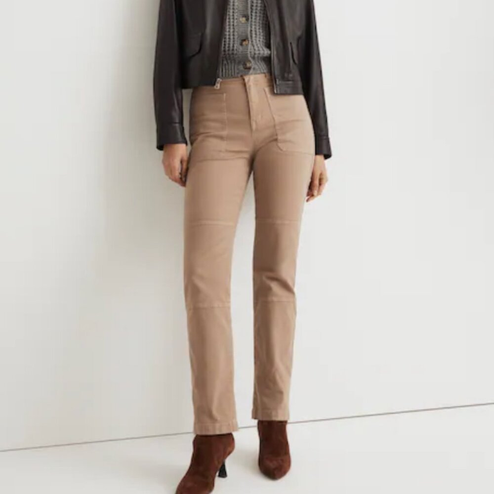 Madewell '90s Straight Leg Utility Pant in Garment-Dyed Canvas Sz 29